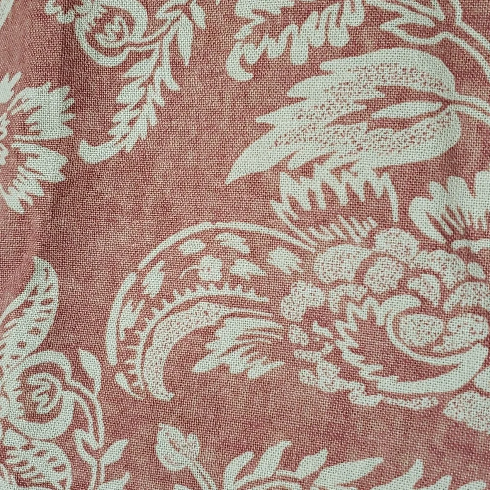 Pottery Barn ALESSANDRA Terra Cotta Linen Blend Pillow Shams Set of 2